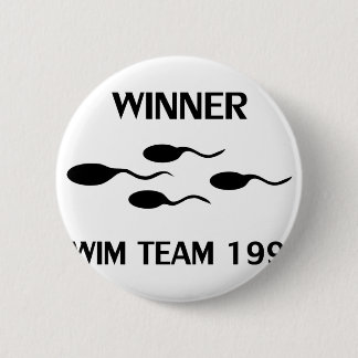 Badge Rond 5 Cm icône de l'équipe de natation gagnante 1998