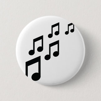 Badge Rond 5 Cm icône de notes de musique