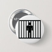 Badge Rond 5 Cm icône de prisonnier (Devant & derrière)