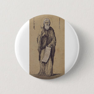 Badge Rond 5 Cm Icône de Saint Élie le Prophète Holy Art