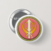 Badge Rond 5 Cm Icône de Sikhisme (Devant & derrière)