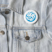 Badge Rond 5 Cm Icône de volleyball (En situation)