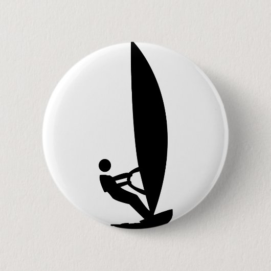 Badge Rond 5 Cm icône de windsurf (Devant)