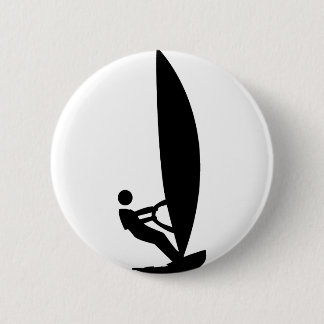 Badge Rond 5 Cm icône de windsurf