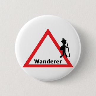Badge Rond 5 Cm icône du plaisir des vagabonds