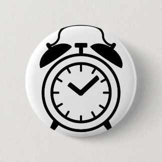 Badge Rond 5 Cm icône du réveil