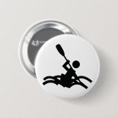 Badge Rond 5 Cm icône kayak (Devant & derrière)