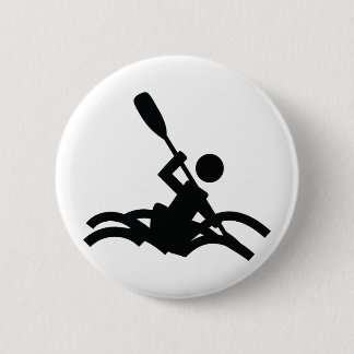 Badge Rond 5 Cm icône kayak
