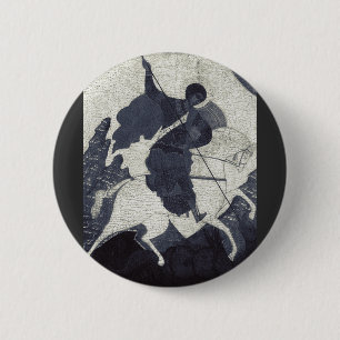 Badge Rond 5 Cm Icône orthodoxe orientale de Saint-Georges le Vict