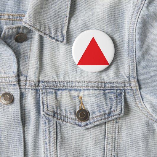 Badge Rond 5 Cm icône triangle rouge (En situation)