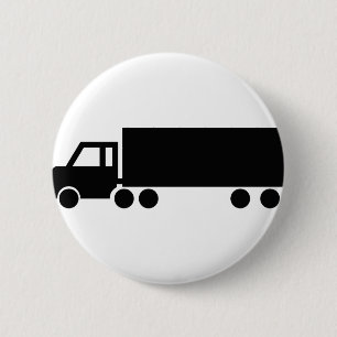 Badge Rond 5 Cm icônes de camion noir