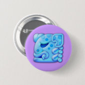 Badge Rond 5 Cm Icy Maya tête animale (Devant & derrière)