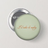 Badge Rond 5 Cm I'd rather be reading (Devant & derrière)
