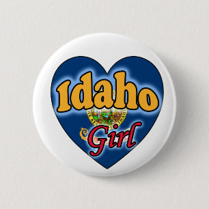 Badge Rond 5 Cm Idaho Girl