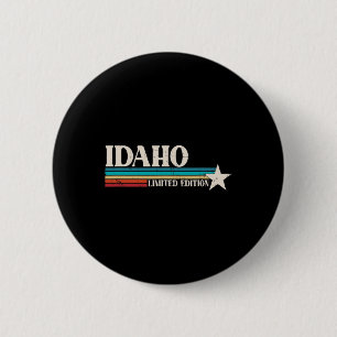Badge Rond 5 Cm Idaho Rétro