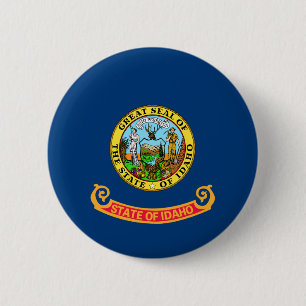 Badge Rond 5 Cm Idaho State Flag