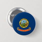 Badge Rond 5 Cm Idaho State Flag (Devant & derrière)