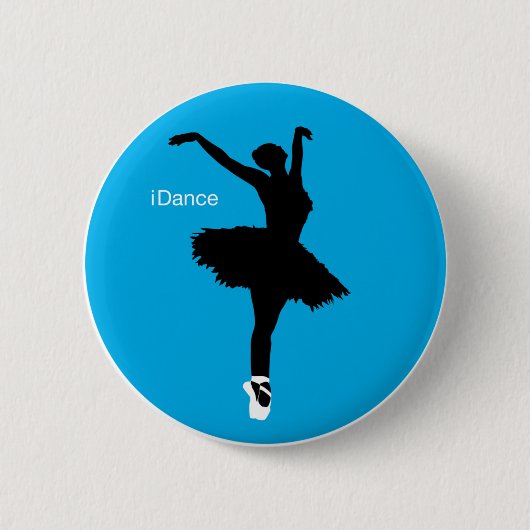 Badge Rond 5 Cm iDance (bleu) (Devant)