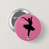Badge Rond 5 Cm iDance (rose) (Devant & derrière)