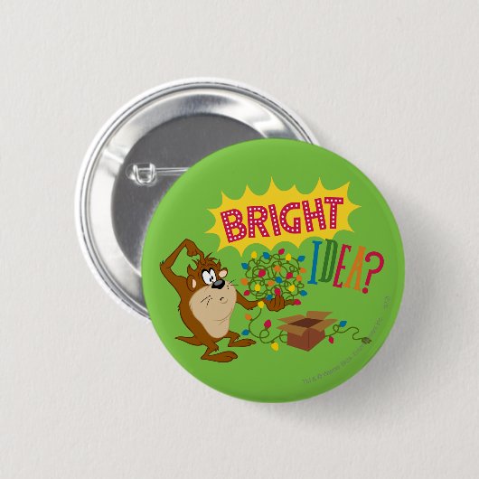 Badge Rond 5 Cm Idée brillante (Devant & derrière)