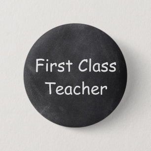 Badge Rond 5 Cm Idée cadeau Chalkboard Design pour enseignant de p