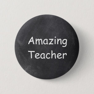 Badge Rond 5 Cm Idée cadeau de conception de tableau noir pour ens