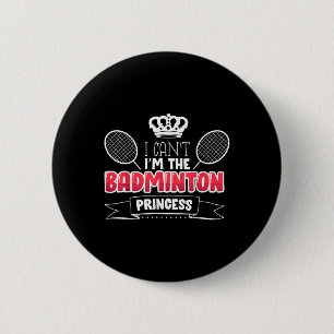 Badge Rond 5 Cm Idée cadeau drôle de badminton pour joueur de badm