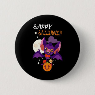Badge Rond 5 Cm Idée de cadeaux de chaume d'Halloween