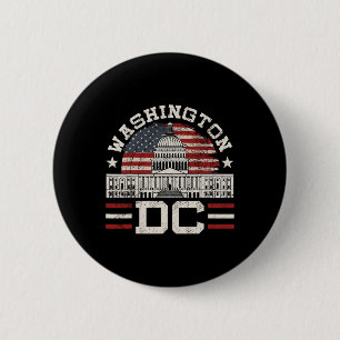 Badge Rond 5 Cm Idée de conception de cadeau d'amour Washington Dc