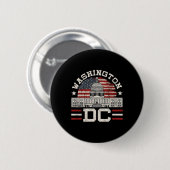 Badge Rond 5 Cm Idée de conception de cadeau d'amour Washington Dc (Devant & derrière)