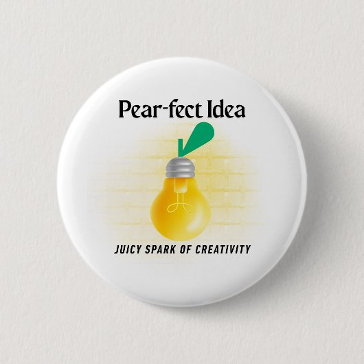 Badge Rond 5 Cm Idée Pear-fect (Devant)