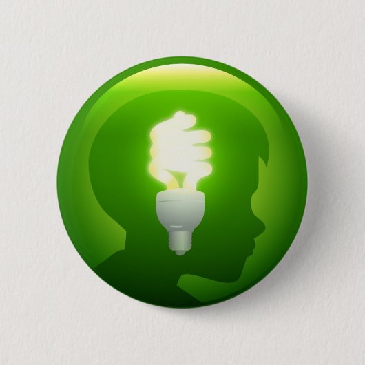 Badge Rond 5 Cm Idée verte (Devant)