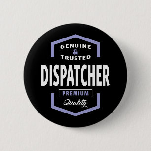 Badge Rond 5 Cm Idées cadeaux d'un répartiteur authentique