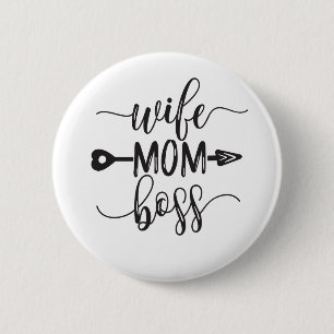 Badge Rond 5 Cm Idées cadeaux Fête des Mères Femme Maman Patron
