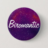 Badge Rond 5 Cm Identité de galaxie personnalisable Biromantic (Devant)