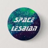 Badge Rond 5 Cm Identité de Galaxie personnalisable pour Lesbienne (Devant)