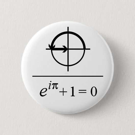 Badge Rond 5 Cm Identité d'Euler (Devant)