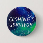 Badge Rond 5 Cm Identité Galaxie personnalisable de la survivante (Devant)