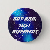Badge Rond 5 Cm Identité Galaxie Personnalisable Différente (Devant)