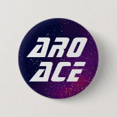 Badge Rond 5 Cm Identité personnalisable de galaxie d'as d'Aro (Devant)