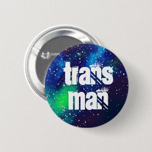 Badge Rond 5 Cm Identité personnalisable de galaxie d'homme de