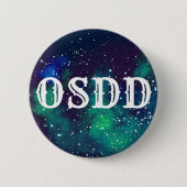 Badge Rond 5 Cm Identité personnalisable de galaxie d'OSDD (Devant)