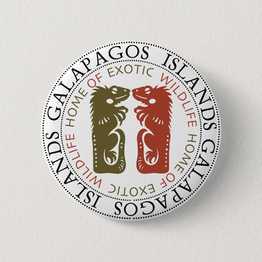 Badge Rond 5 Cm Iguanas (Devant)