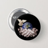 Badge Rond 5 Cm Il a le monde entier… (Devant & derrière)