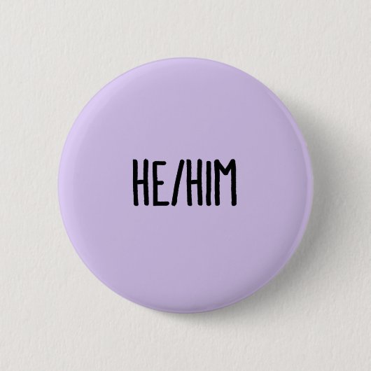 Badge Rond 5 Cm -il bouton de pronoms (Devant)