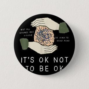 Badge Rond 5 Cm Il Est Ok De Ne Pas Être D'Accord Sensibilisation