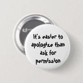 Badge Rond 5 Cm Il est plus facile… (Devant & derrière)