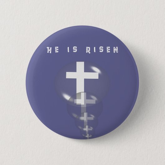 Badge Rond 5 Cm Il est Risen Gifts (Devant)