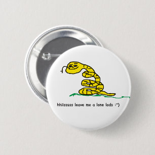 Badge Rond 5 Cm Il me laisse un blason Gadsden solitaire mème de p