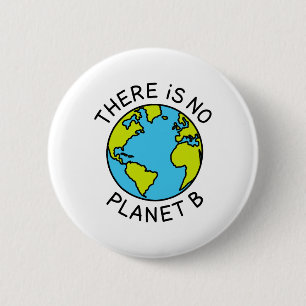 Badge Rond 5 Cm Il N'Y A Pas De Concept De l'environnement Planèt